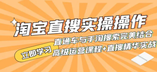 淘宝直搜实操操作 直通车与手淘搜索完美结合-十一网创