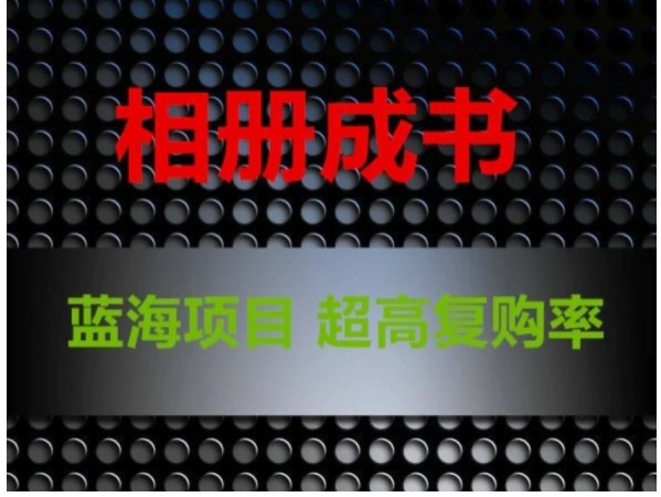 相册成书，蓝海项目，认真操作月入过万-十一网创