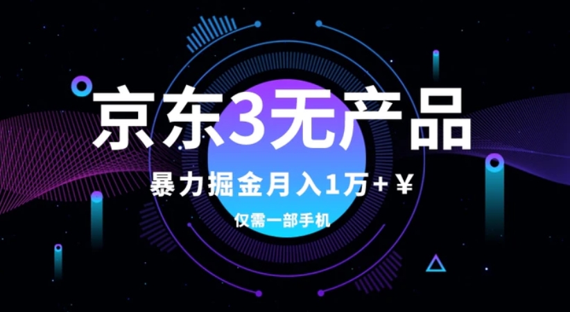 京东3无产品维权，暴力掘金玩法，小白月入1w+-十一网创