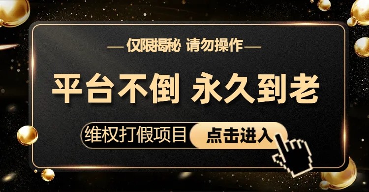 维权打假项目，电商平台不倒，项目长久到老，零投入，高回报（仅揭秘，勿操-十一网创
