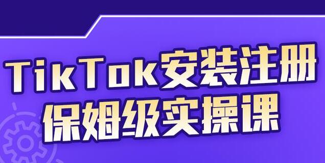 疯人院《TikTok安装注册保姆级实操课》提高你的账号运营段位-十一网创