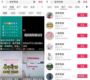 名字写诗好玩的副业项目-十一网创