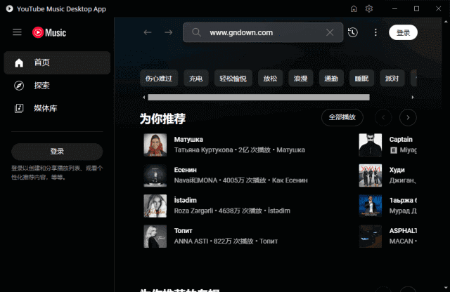 YouTubeMusicDesktop(YouTube音乐播放器)v2.0.8多语便携版-十一网创