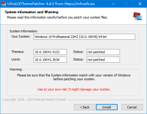 UltraUXThemePatcher(Win11主题破解限制工具)v4.4.4-十一网创