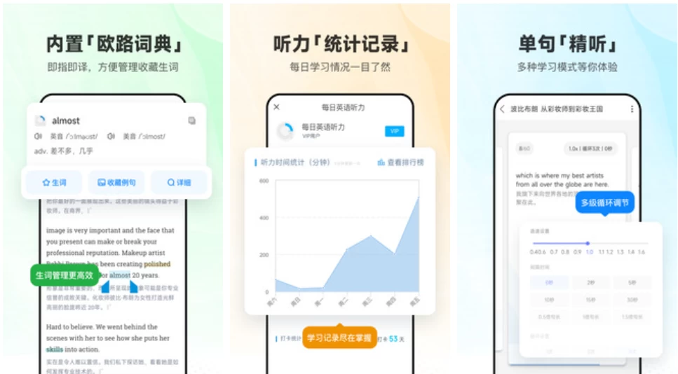 每日英语听力v11.3.0专为英语学习者设计的手机应用，解锁会员版-十一网创