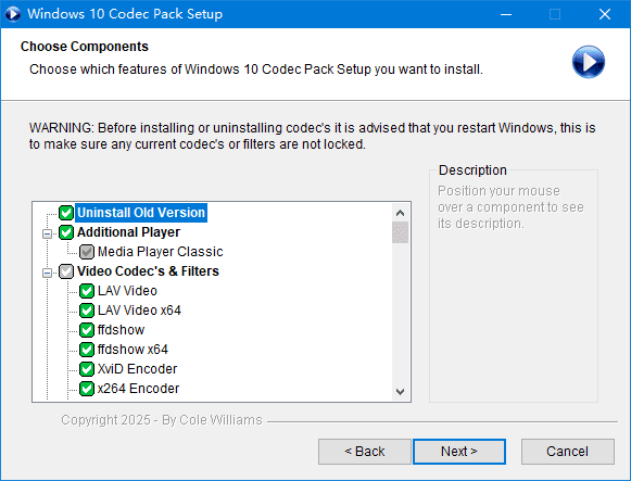 Windows10CodecPack(Win10音视频解码器)v2.2.3-十一网创