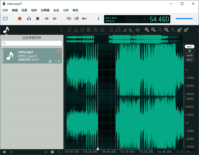 ocenaudio(录音和音频编辑软件)v3.14.9多语便携版-十一网创