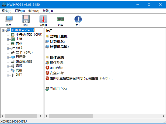 HWiNFO(专业系统信息检测工具)v8.13.5565中文绿色版-十一网创