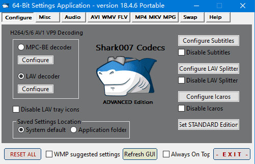 Shark007Codecs(多媒体编解码器套件)v18.7.7绿色版-十一网创