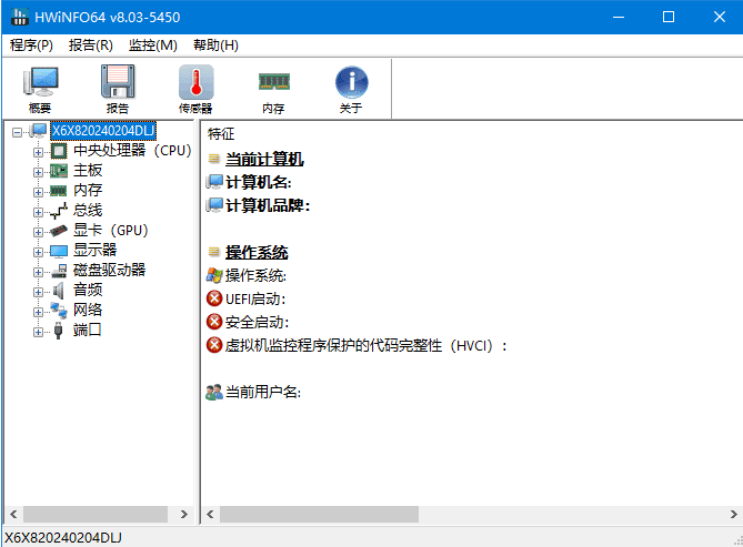 HWiNFO(专业系统信息检测工具)v8.12.5555中文绿色版-十一网创