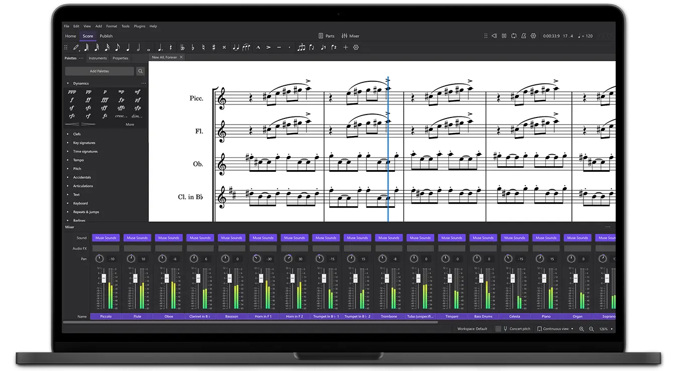 线谱打谱软件MuseScorev4.4.0中文多语免费版-十一网创