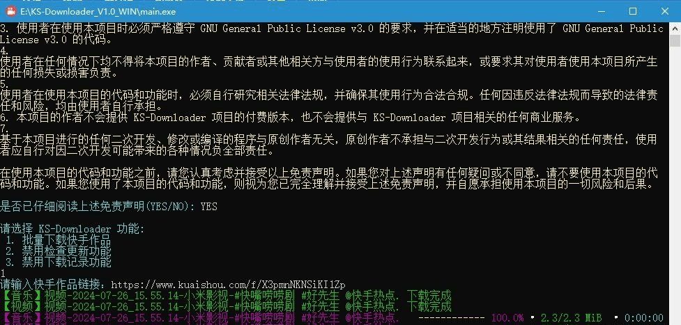 WindowsKS-Downloader快手视频下载工具_v1.0-十一网创