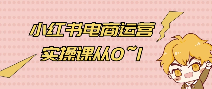 小红书电商运营实操课从0~1-十一网创