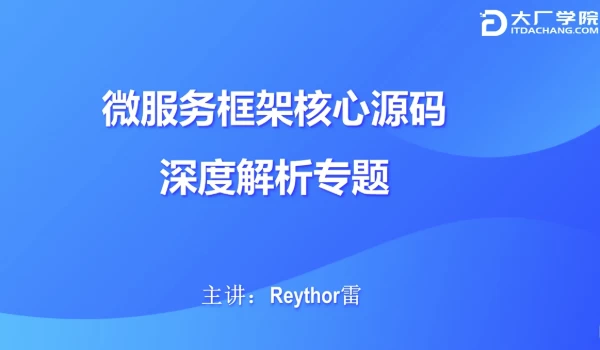 微服务框架核心源码深度解析-十一网创