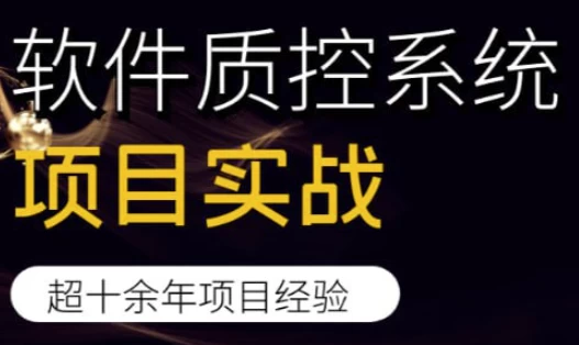 软件质控系统项目实战-十一网创