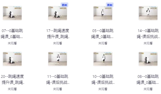 教你0基础跳绳+提速跳绳课-十一网创