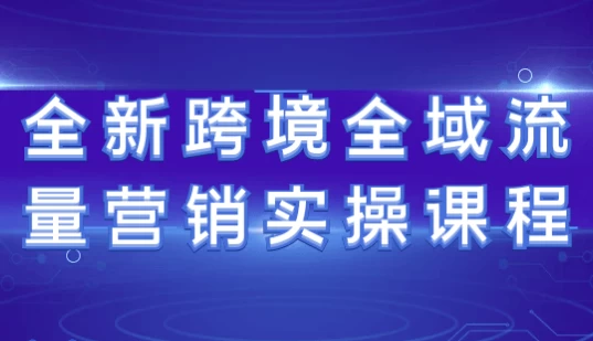 全新跨境全域流量营销实操课程-十一网创