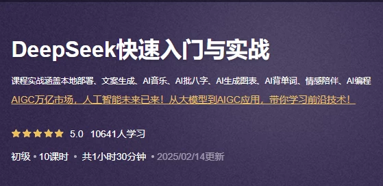 DeepSeek快速入门与实战-十一网创