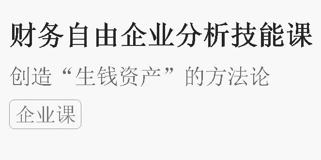 财务自由财企分析技能课-十一网创