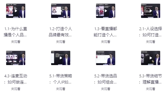 个人品牌：从0到1搞定直播实操-十一网创