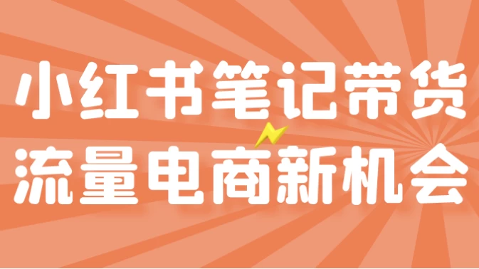 小红书笔记带货流量电商新机会-十一网创