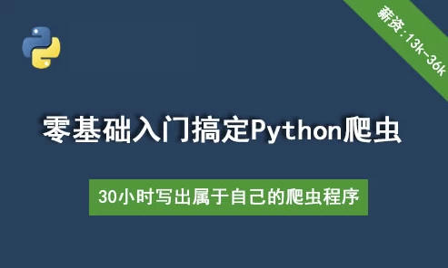 30个小时搞定Python网络爬虫（全套详细版）-十一网创