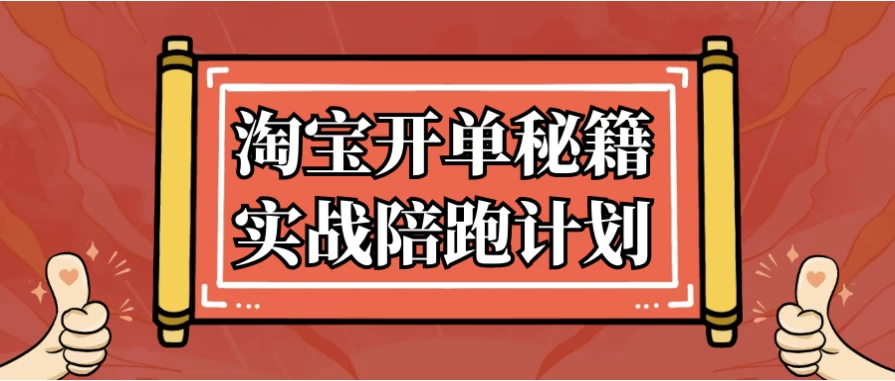 淘宝开单秘籍实战陪跑计划-十一网创