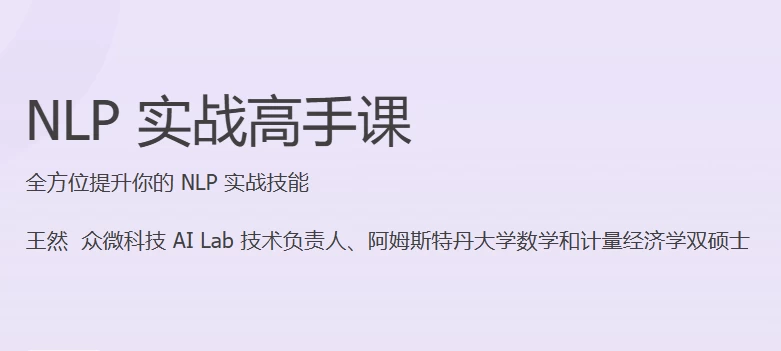 NLP实战高手课-十一网创