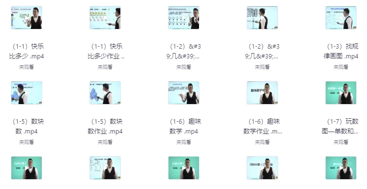 《艾麦思网校小学1-6年级数学思维视频课》各年级全套300讲-十一网创