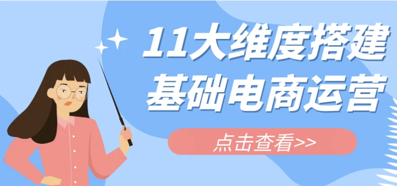11大维度搭建基础电商运营-十一网创
