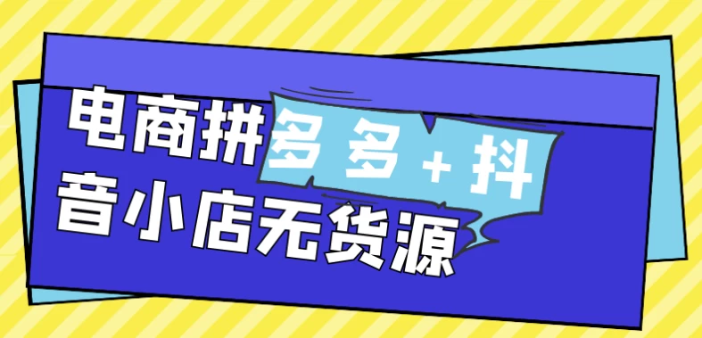 电商拼多多+抖音小店无货源-十一网创