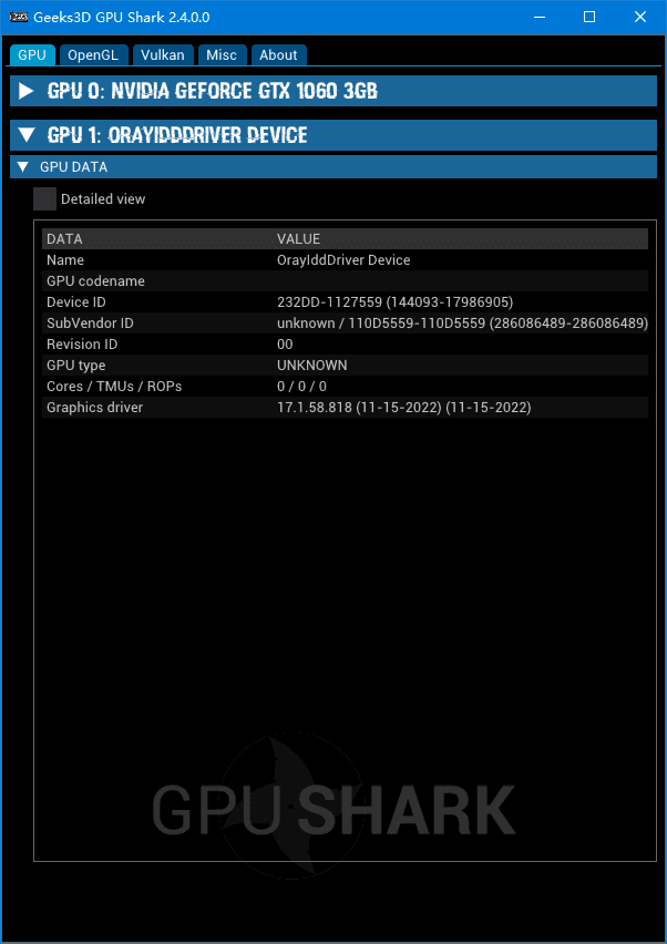 GPUShark(显卡GPU监视工具)v2.6.0.0绿色版-十一网创