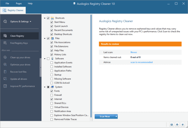 AuslogicsRegistryCleaner(注册表清理工具)v11.0.0.0便携版-十一网创