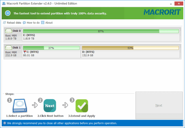 MacroritPartitionExtender(分区扩展软件)v2.6.0便携版-十一网创
