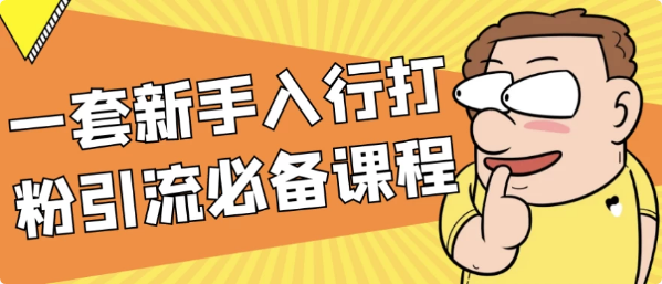 一套新手入行打粉引流必备课程-十一网创
