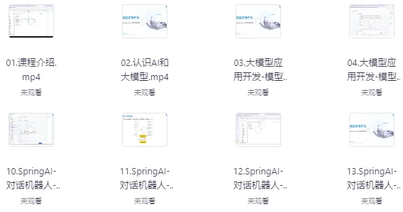 SpringAI+DeepSeek大模型应用开发实战教程-十一网创