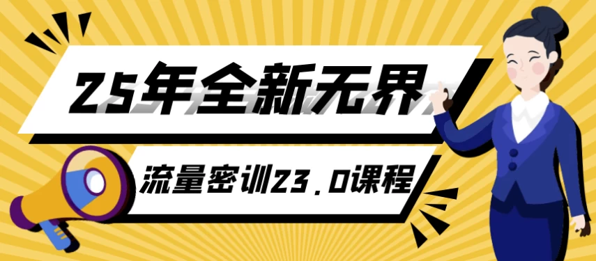 25年全新无界流量密训23.0课程-十一网创
