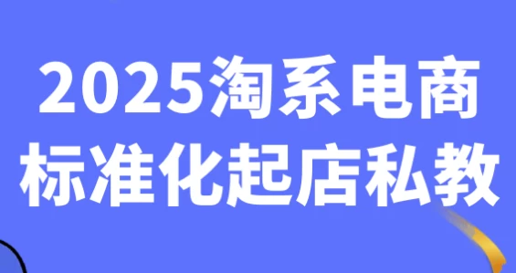 2025淘系电商标准化起店私教-十一网创