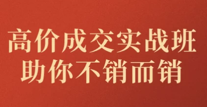 高价成交实战班助你不销而销-十一网创