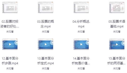 零基础学股票-从入门到高级（158课时）-十一网创