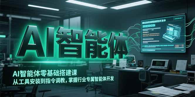 （15257期）AI智能体零基础搭建课，从工具安装到指令调教，掌握行业专属智能体开发…-十一网创