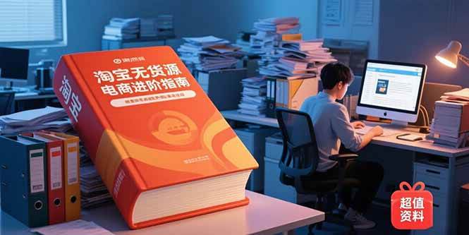 （15317期）淘宝无货源电商进阶指南，包含新人课、进阶课，配套资料，蓝海选品等-十一网创