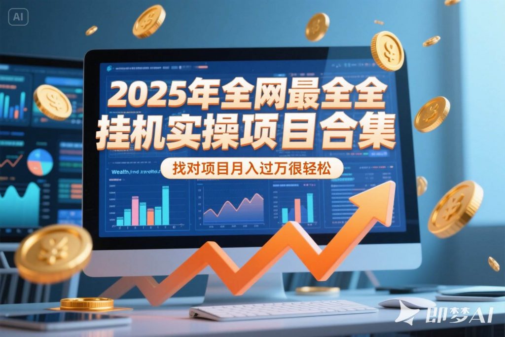 （15303期）2025年挂机实操项目实操演练，挂机类型，AI直播类型，轻资产创业类型…-十一网创