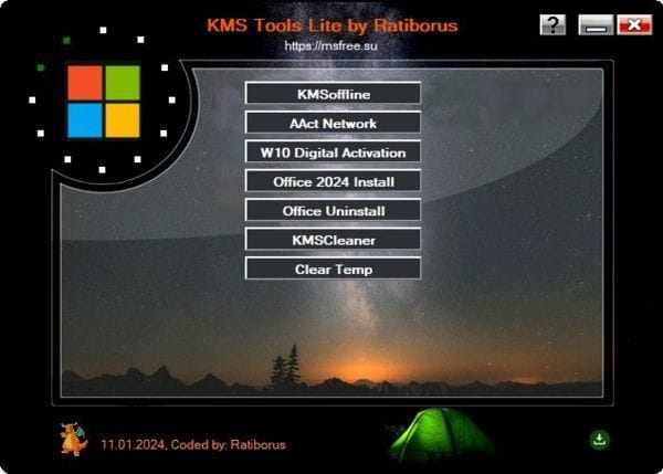 RatiborusKMSToolsLite(激活工具集成包)v2025.07.06绿色版-十一网创