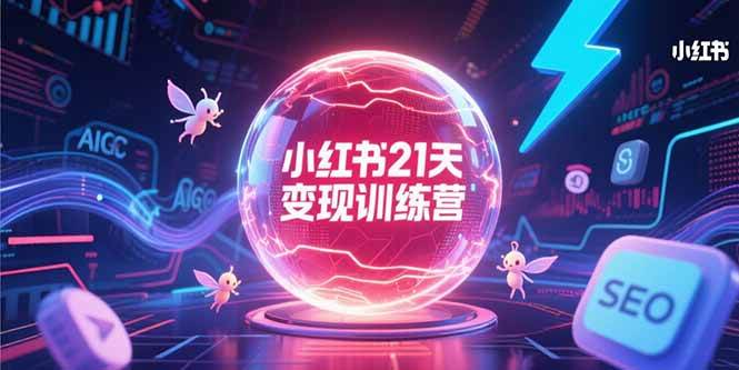 （15328期）小红书21天变现训练营，AIGC工具高效应用，SEO优化核心技巧-十一网创