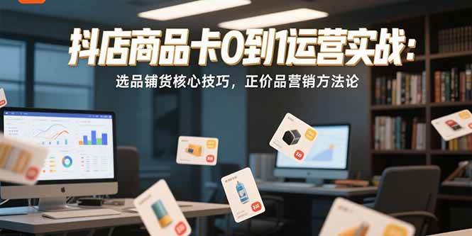 （15329期）抖店商品卡0到1运营实战：选品铺货核心技巧-十一网创