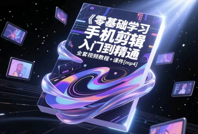零基础学习手机剪辑入门到精通视频课-十一网创