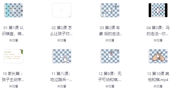 国际象棋零基础教学-十一网创