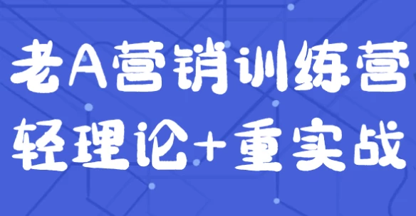 老A营销训练营轻理论+重实战-十一网创