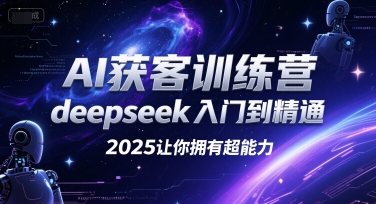 AI获客训练营，deepseek入门到精通，2025让你拥有超能力-十一网创